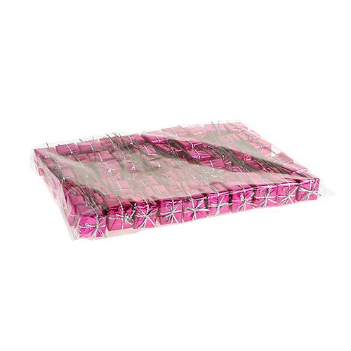 Floristik24 Balíček 2,5cm na drôte Ružový 60p