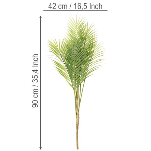 Umelá palmová ratolesť, umelá rastlina na aranžmány, 90 cm | Floristik24.sk