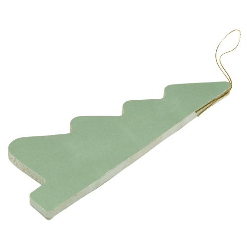 položky Papierová vianočná dekorácia na stromček, mätovo strieborná, V20 cm, sada 5 kusov