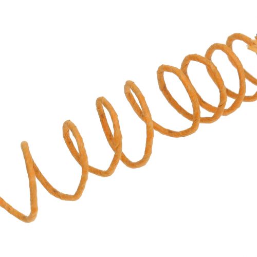 Floristik24 Papierová šnúra omotaná drôtom Ø0,8mm 22m oranžová