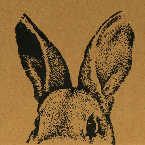 položky Darčeková taška Veľkonočná papierová taška zajačik hnedá 12×6×15cm 8 kusov