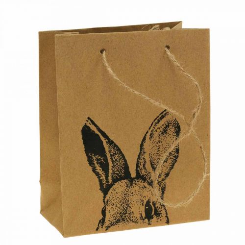 položky Darčeková taška Veľkonočná papierová taška zajačik hnedá 16×6,5×20cm 6ks
