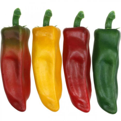 Floristik24 Dekorácia do výkladu paprika zeleninová dekorácia rozmanitá V14cm 4ks