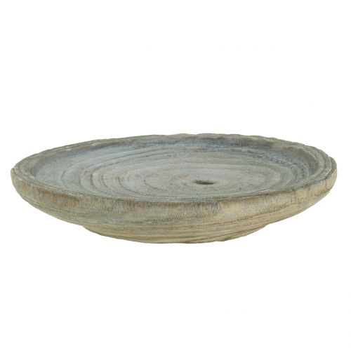 Floristik24 Dekoračný tanier Paulownia drevo Ø22cm