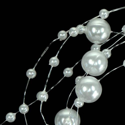 položky Perlový náhrdelník biely Ø3 - 8mm L3m