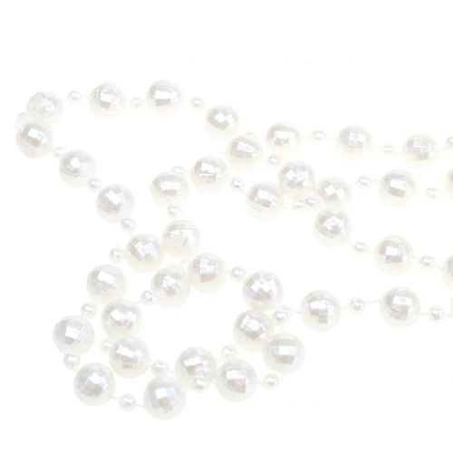 položky Perlový náhrdelník biely 7m