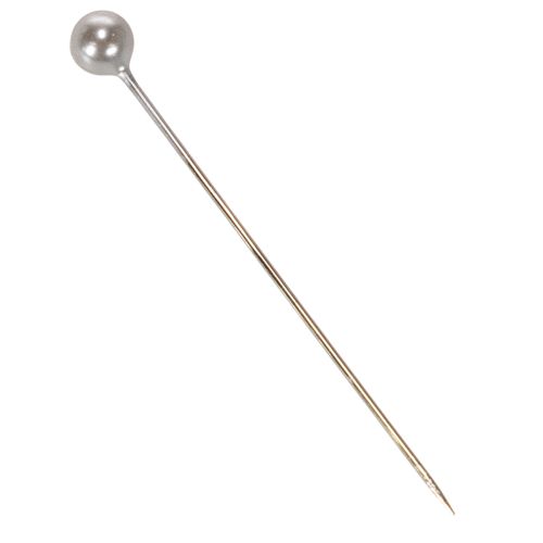 Kvetinárske a dekoračné špendlíky s perleťovou hlavičkou, strieborné, Ø4mm, 40mm, 150 kusov | Floristik24.sk