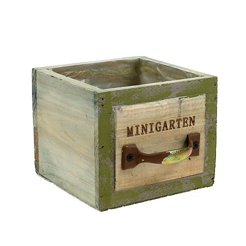 Floristik24 Drevená zásuvka na rastliny 11,5 cm x 11 cm