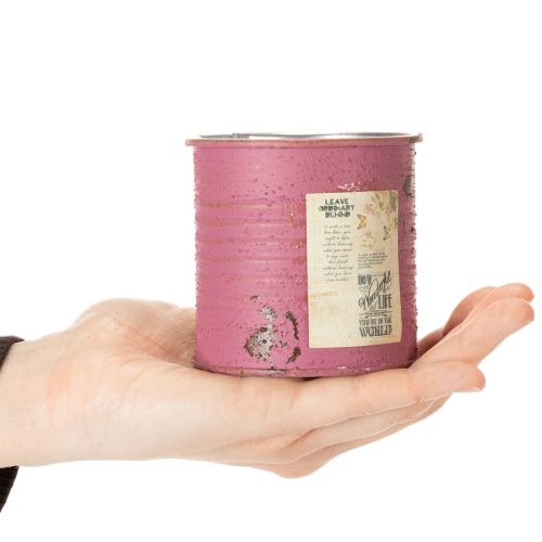 položky Kvetináč, dekoratívny kvetináč, okrúhly, fialový, kov, vintage dekorácia, Ø8 cm, V7,5 cm