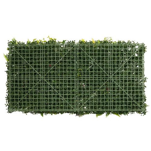 Stena z umelých rastlín 100 x 55 cm vertikálna zelená | Floristik24.sk
