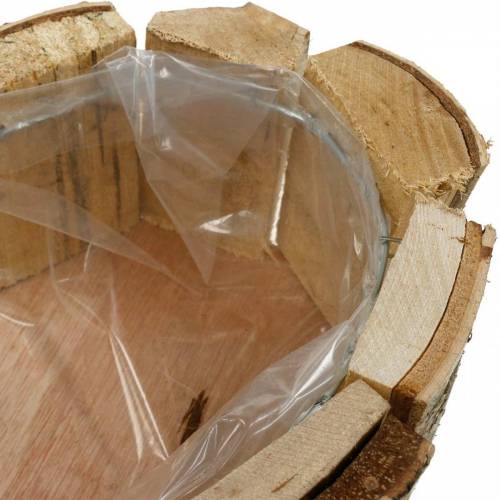 položky Kvetináč, drevená miska v tvare srdca, kvetináč z brezového dreva, miska v tvare srdca 27×28 cm