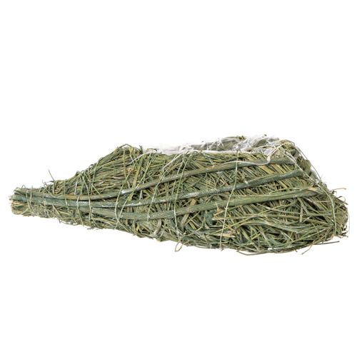 Rastlinné srdiečko z prírodného materiálu s fóliovou vložkou, 22 cm, 2 kusy | Floristik24.sk