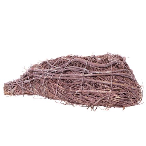 Dekoratívne srdce z vetvičiek s fóliou na výsadbu, 20 cm, 2 kusy | Floristik24.sk