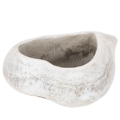 Dekoratívna miska v tvare srdca, sivá; malý kvetináč v tvare srdca, 19 cm | Floristik24.sk