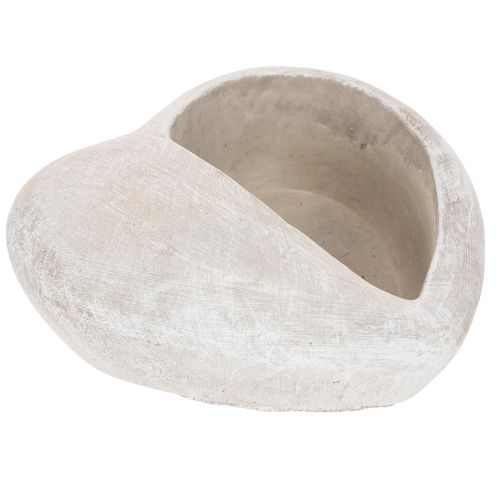 Kvetináč v tvare srdca, liaty kameň, dekoratívny kvetináč, 17 cm