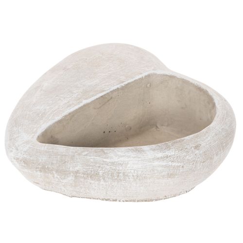 Kvetináč v tvare srdca, liaty kameň, dekoratívny kvetináč, 17 cm | Floristik24.sk