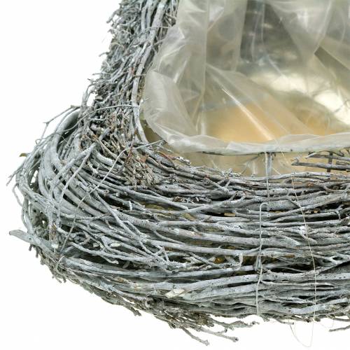 Floristik24 Rastlinné srdiečkové vetvičky umyté biele 60cm x 42cm