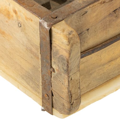 položky Drevený kvetináč v tvare tehly, recyklovateľný, 32×15×10cm