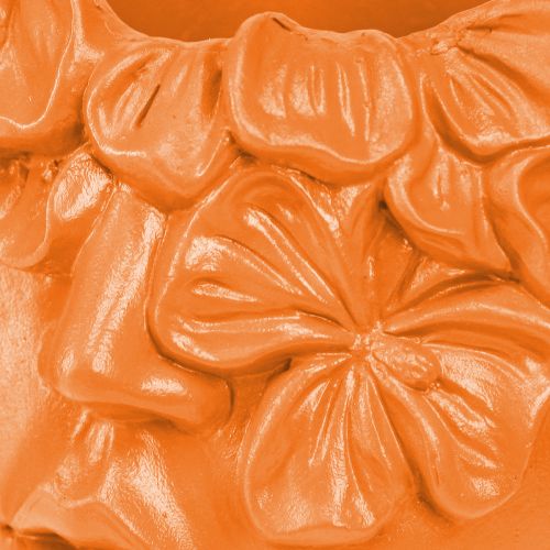 položky Plant Head Planter Bust Plant Pot Orange 13,5×13×14cm