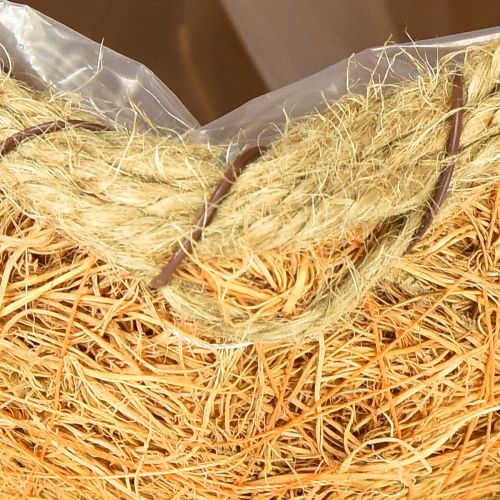 položky Tekvicový košík s fóliou, jesenná dekorácia oranžová Ø18cm V15cm