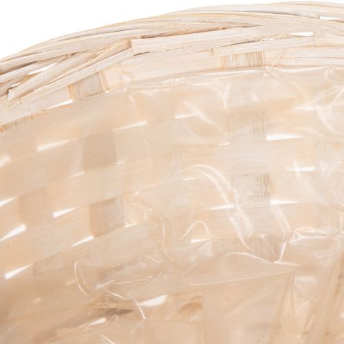 položky Pletený košík ako štýlová kvetinová dekorácia do obývačky, 23 cm, 6 kusov