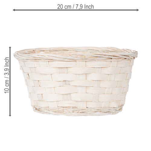 položky Prútený kôš na dekoráciu pre všestranný interiérový dizajn, 20 cm, 8 kusov