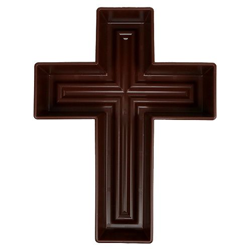 Rastlinný kríž Hnedý 38cm x 50cm, 1ks