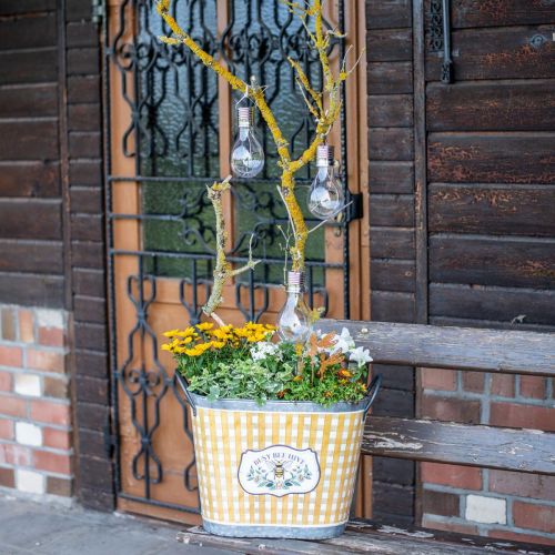 položky Črepník oválny včelí károvaný letný dekoračný kvetináč 38×24×29cm