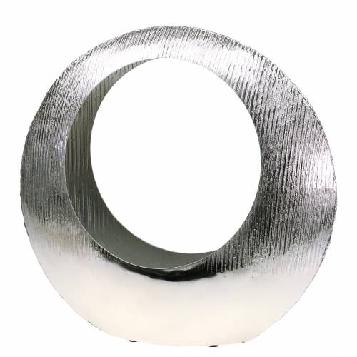 Floristik24 Rastlinný prsteň stojaci striebro 40cm x 12cm H38cm