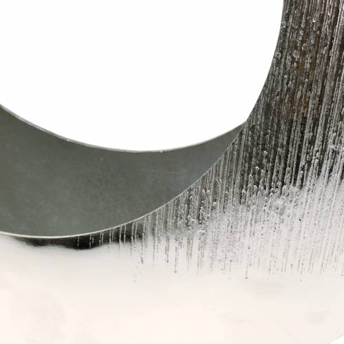 Floristik24 Rastlinný prsteň stojaci striebro 40cm x 12cm H38cm