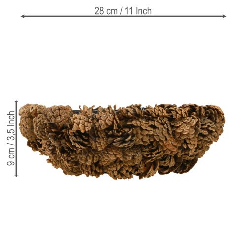 položky Miska na pestovanie pravých šišiek Miska z borovicových šišiek Prírodná Ø28cm V9cm