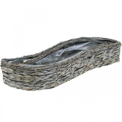 položky Miska na rastliny, truhlík na rastliny sivý 48,5/31,5 cm sada 2 ks