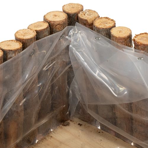 položky Miska na rastliny štvorcové prírodné brezové konáre 14,5/20 cm sada 2 ks