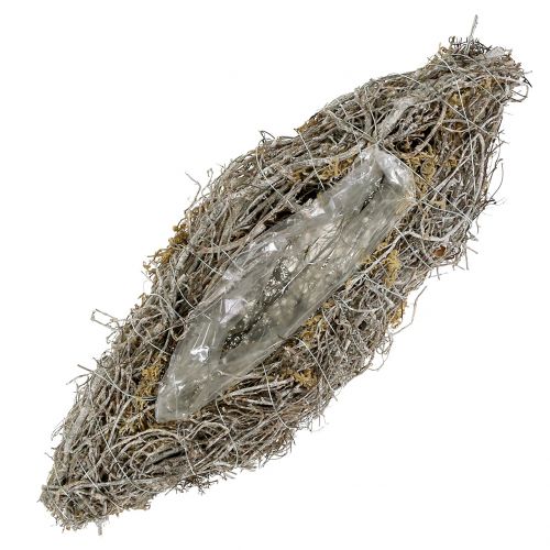 Floristik24 Vinič umývaný biely 40 cm x 13 cm