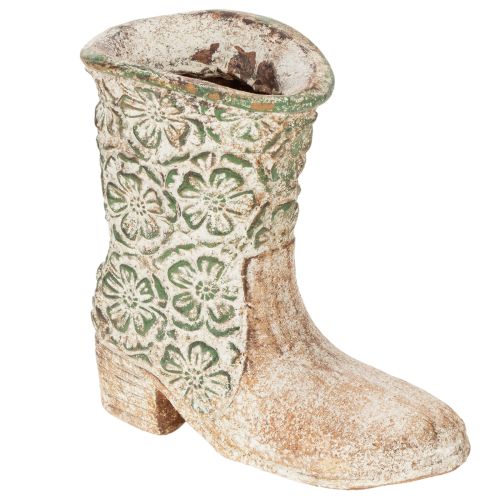 Kvetináč kovbojské čižmy topánka na rastliny vintage kvetinový vzor 24 cm kúpiť | Floristik24.sk