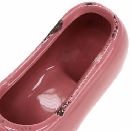 položky Sadzačka dámska topánka keramická ružová, ružová, krémová rozmanitá 14 × 5 cm V7 cm 6ks