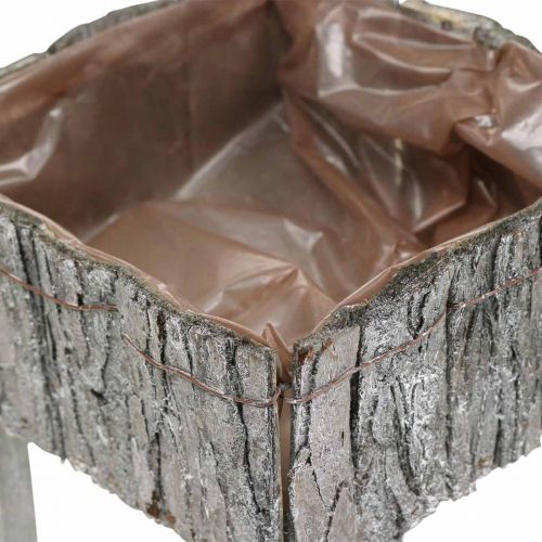 Floristik24 Stoličky na pestovanie kvetináč Záhradná dekorácia Shabby Chic White Washed Set 2 kusov