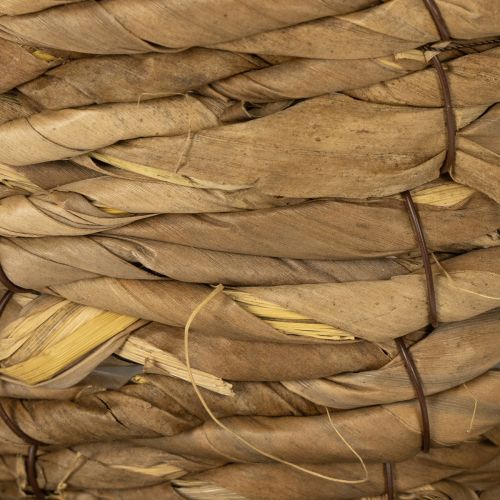 položky Kvetináč s podšálkou, malý slamený košík, Ø17cm V13cm