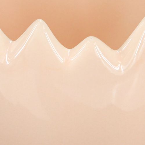 položky Vajcovitý kvetináč s odlomeným okrajom pre kreatívne umiestnenie na parapety a stoly, 9 cm, 3 kusy