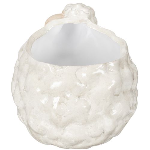 položky Keramický kvetináč v tvare ovečky, dekoratívna miska na rastliny do záhrady a domu, 2 kusy