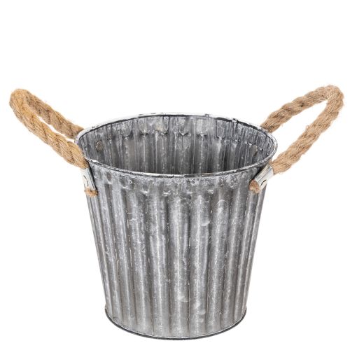 Kovový kvetináč, dekoratívny kvetináč s rúčkami, kvetináč, kvetináč Ø16,5 cm kúpiť | Floristik24.sk