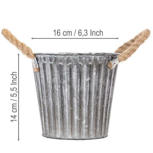 Kovový kvetináč, dekoratívny