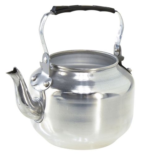 položky Kvetináč kovový dekoratívny džbán na vodu strieborný vintage Ø15cm