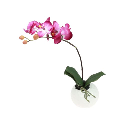 položky Umelé orchidey v kvetináči Phalaenopsis umelé kvety orchidey ružové 34cm