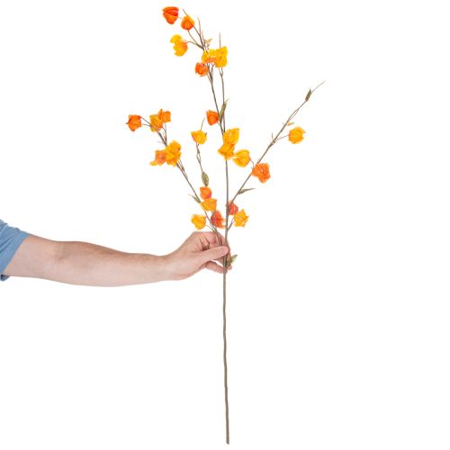 Umelá rastlina čínskeho lampióna, vetvička Physalis s kvetmi, 95 cm | Floristik24.sk