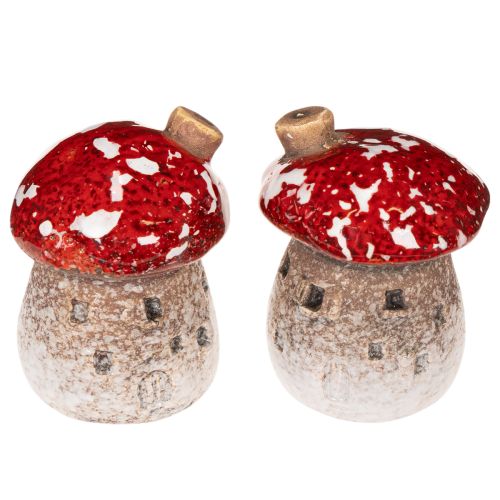 Dekorácia na domček s hubami Miniatúrna muchotrávka 6 cm 2 ks kúpiť | Floristik24.sk