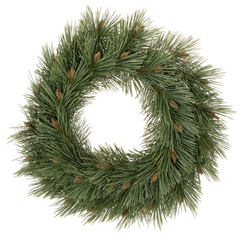 Umelý veniec z borovicových konárov s malými šiškami, 40 cm