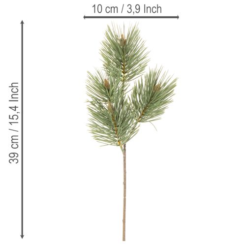 Dekoratívny zväzok z umelých borovicových vetvičiek na aranžmány 39 cm 6 ks | Floristik24.sk