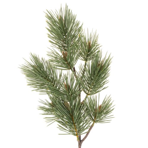 Umelá borovicová vetvička ako dekoratívna jedľová vetvička, 55 cm, 3 kusy | Floristik24.sk