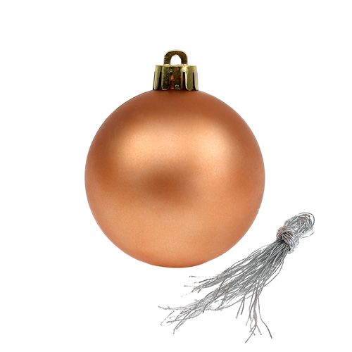 Floristik24 Plastová gulička mix hnedá, medená Ø6cm 30p